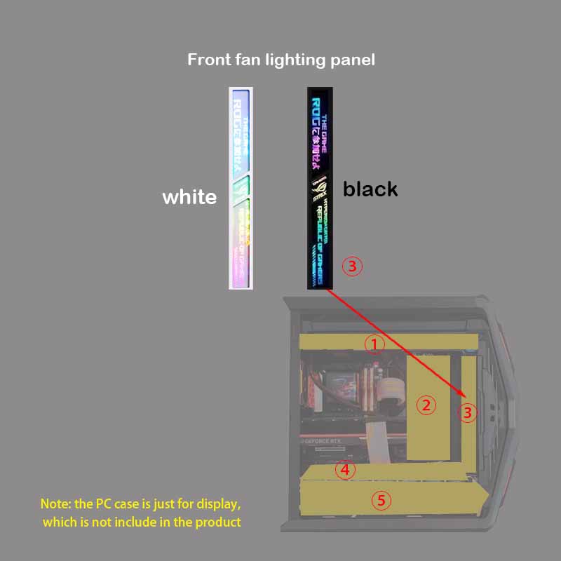 Holy Stone Drone Hs440 - Painéis de iluminação ARGB com gravação